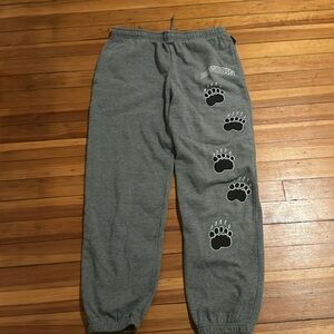 Grey Bowdoin Jansport Sweatpants Large